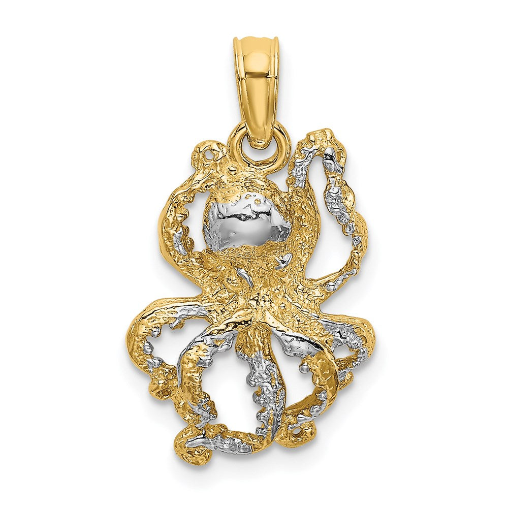 Gold Polished Octopi Pendants