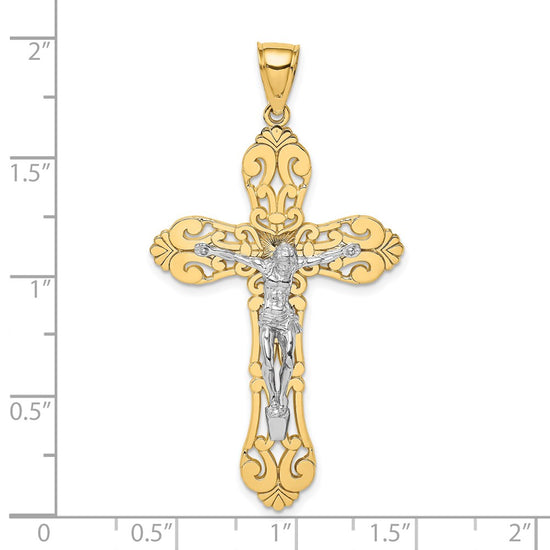 Gold Polished Crucifix Pendants