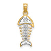 Gold Polished Fish Pendants