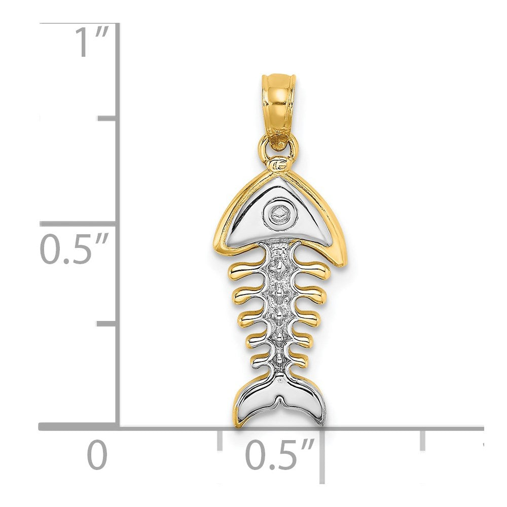 Gold Polished Fish Pendants