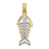 Gold Polished Fish Pendants