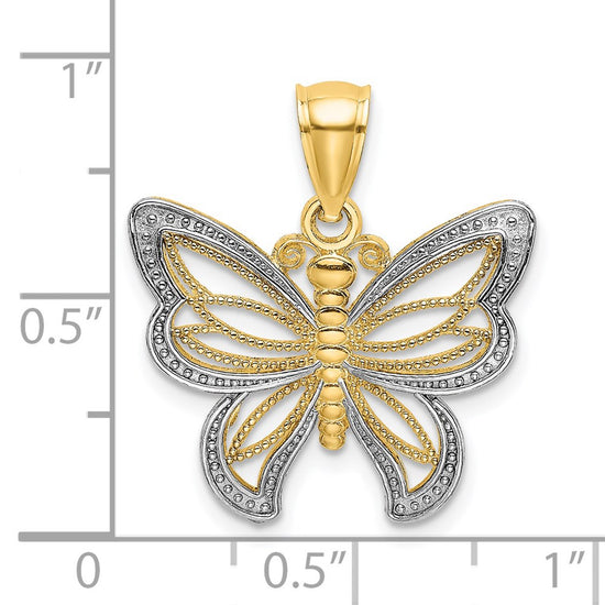 Gold Polished Butterfly Pendants