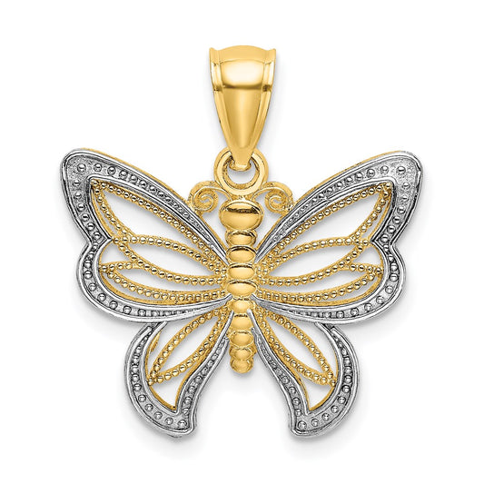 Gold Polished Butterfly Pendants