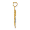 Gold with Rhodium Girl Charm