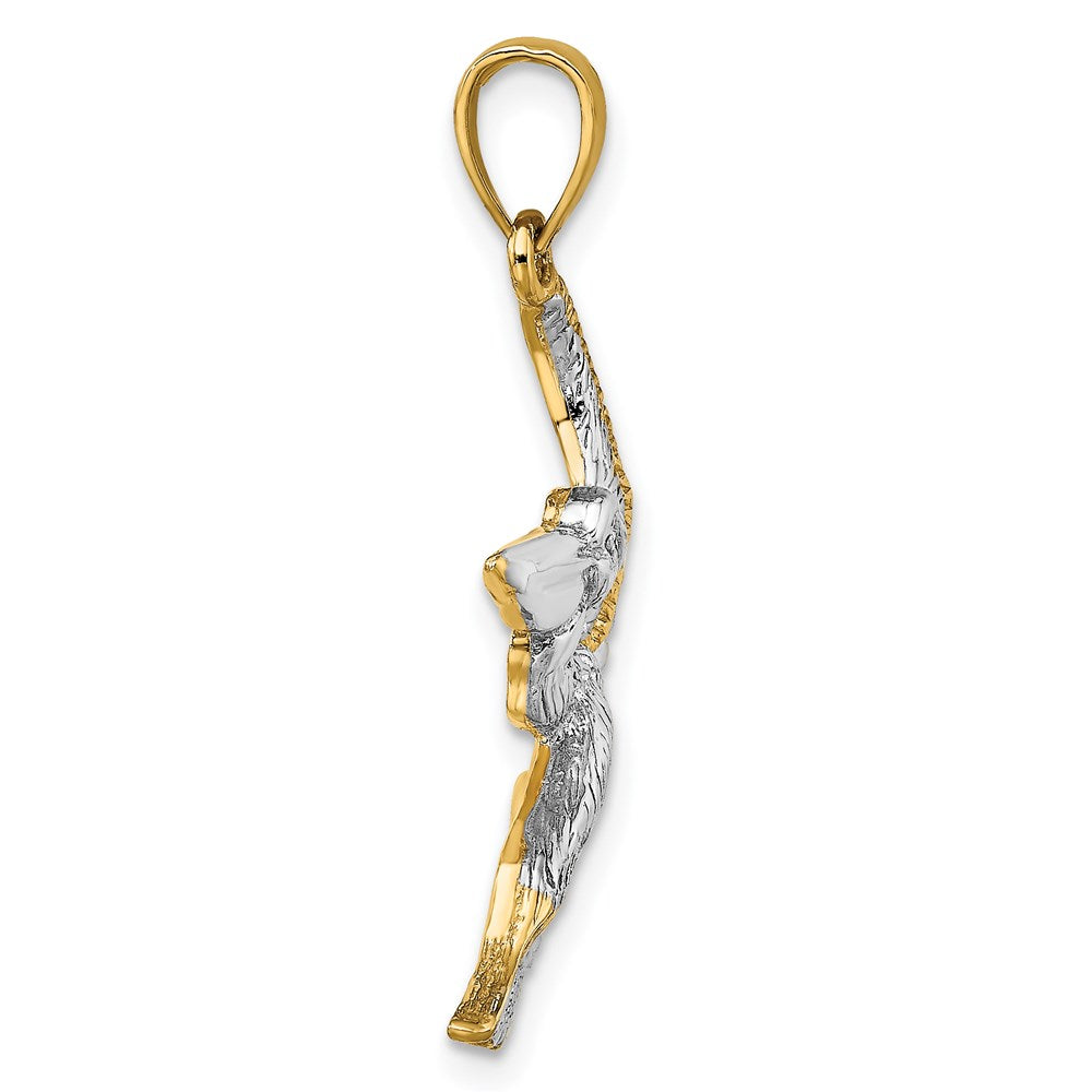 Gold Polished Pelican Pendants