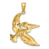 Gold Polished Pelican Pendants