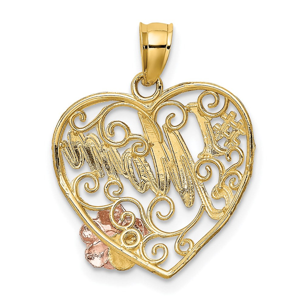 Gold Polished Mom Pendants