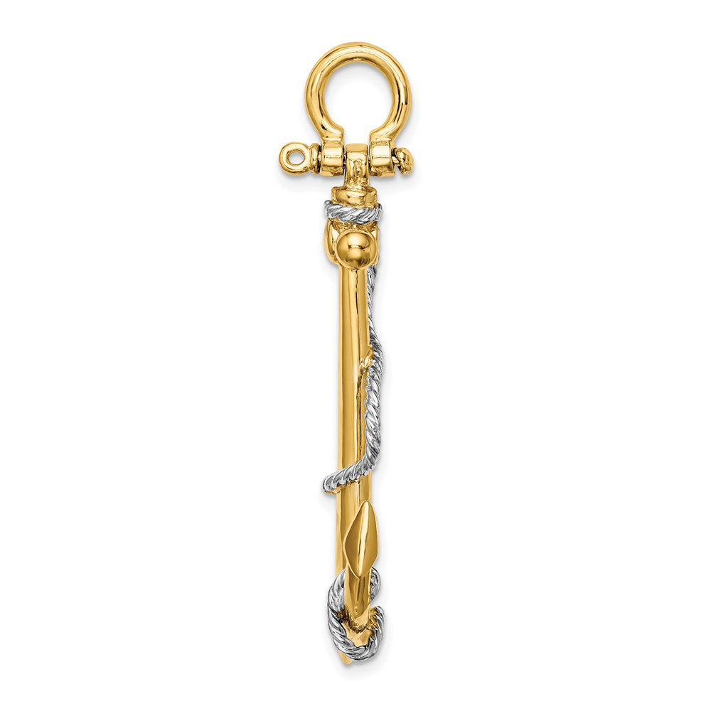 Gold Polished Anchor Pendants