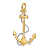 Gold Polished Anchor Pendants