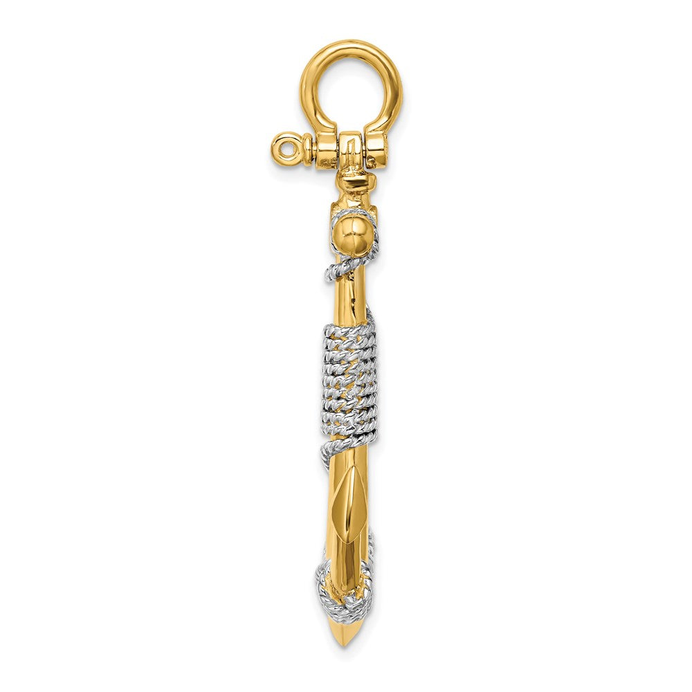 Gold Polished Anchor Pendants