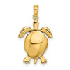 Gold Polished Turtle Pendants