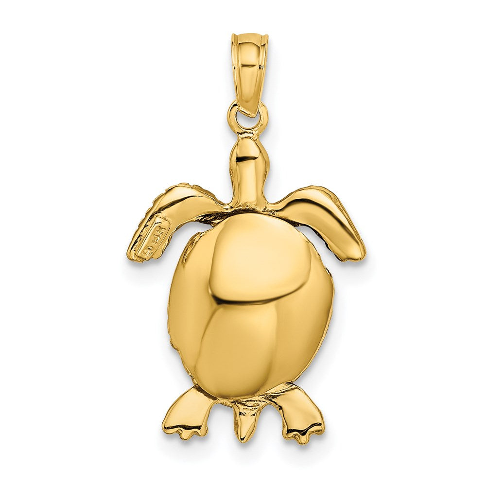 Gold Polished Turtle Pendants