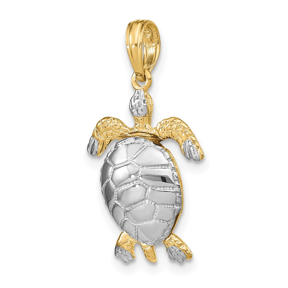 Gold Polished Turtle Pendants