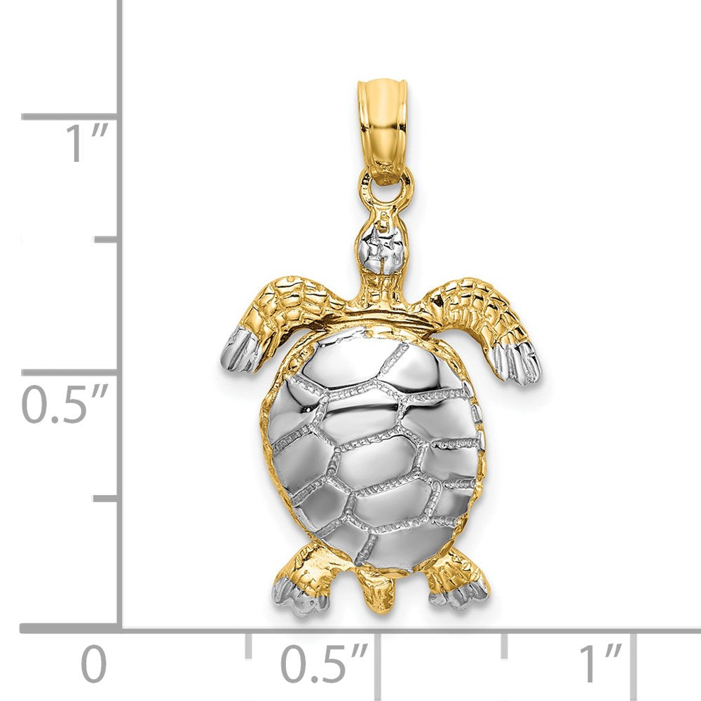 Gold Polished Turtle Pendants