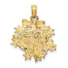 14k Two-tone 3-D Moveable Christmas Bells and Holly Charm