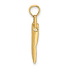 14K and White Rhodium 3-D Retro Cell Phone Charm