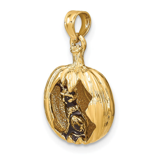 Gold Polished Halloween Pendants