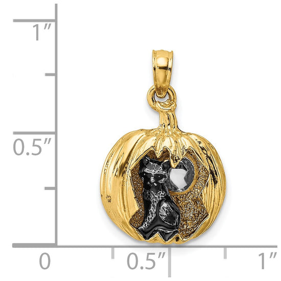 Gold Polished Halloween Pendants