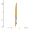 14K and White Rhodium 3-D Water Paint Brush Charm