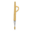 14K and White Rhodium 3-D Oil Paint Brush Charm