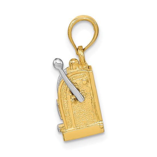 Gold Polished Slot Machine Pendants