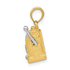 Gold Polished Slot Machine Pendants