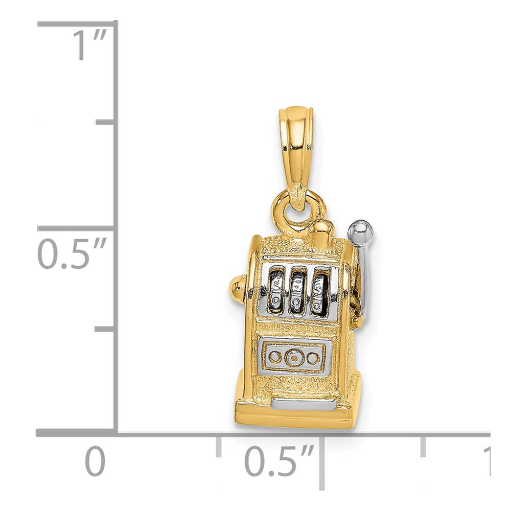 Gold Polished Slot Machine Pendants