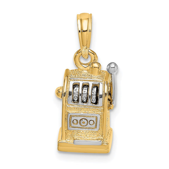 Gold Polished Slot Machine Pendants