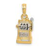 Gold Polished Slot Machine Pendants