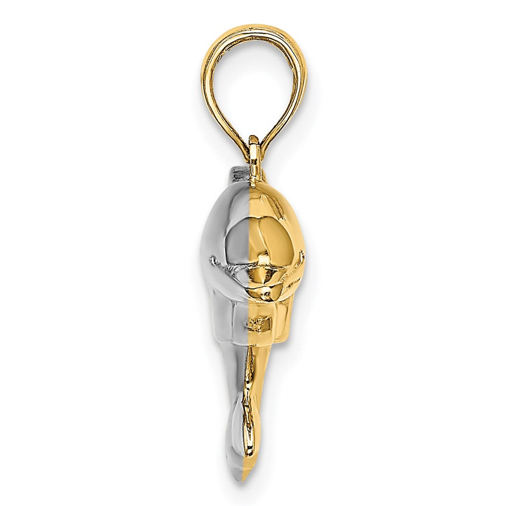 Gold Polished Dolphin Pendants