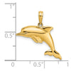 Gold Polished Dolphin Pendants