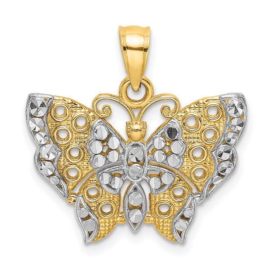 Gold Polished Butterfly Pendants