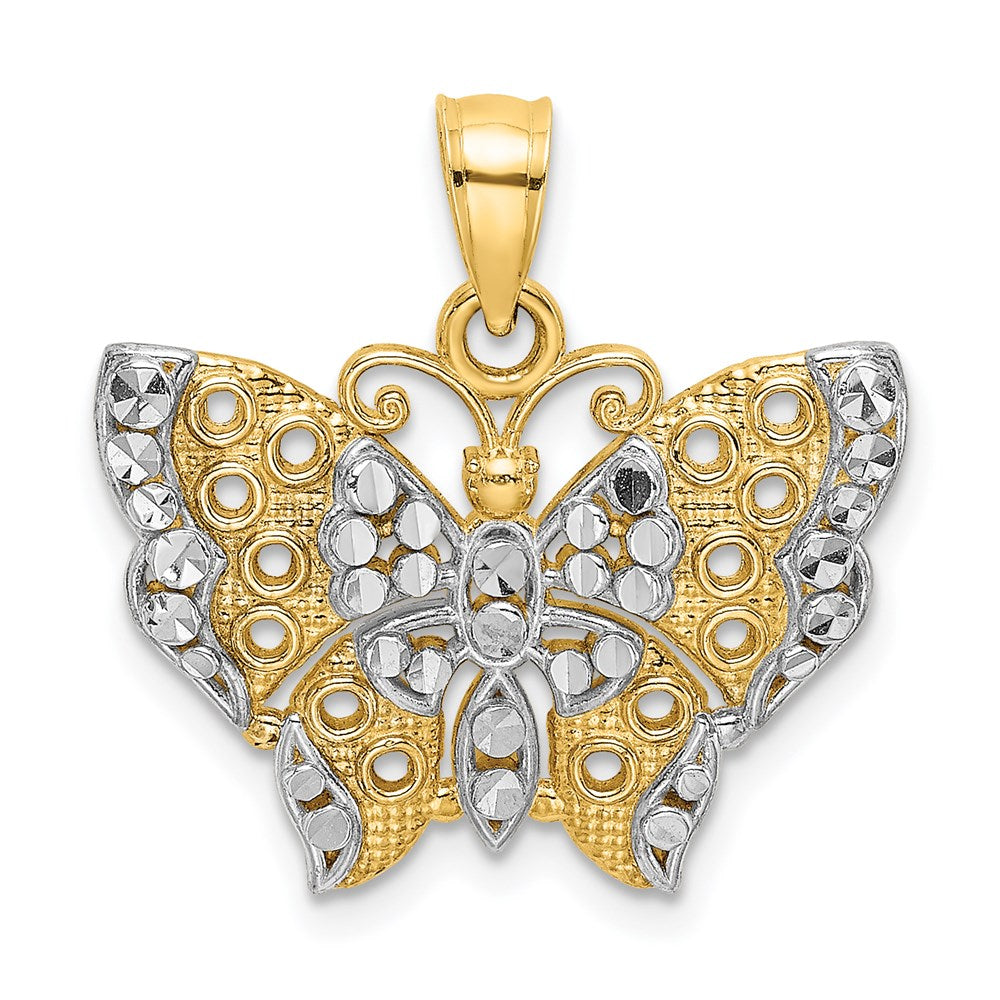 Gold Polished Butterfly Pendants