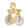14k Two-tone 3-D Bicycle with Moveable Tires Charm