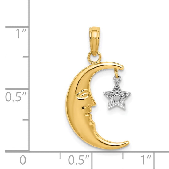 Gold Polished Celestial Pendants