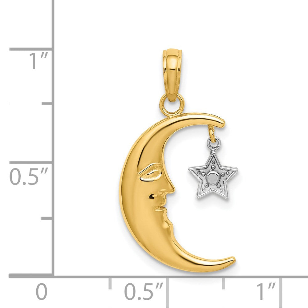 Gold Polished Celestial Pendants