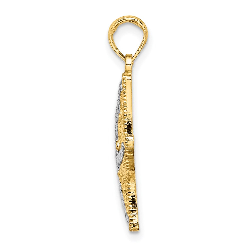 Gold Polished Starfish Pendants