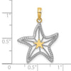 Gold Polished Starfish Pendants