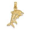 Gold Polished Dolphin Pendants