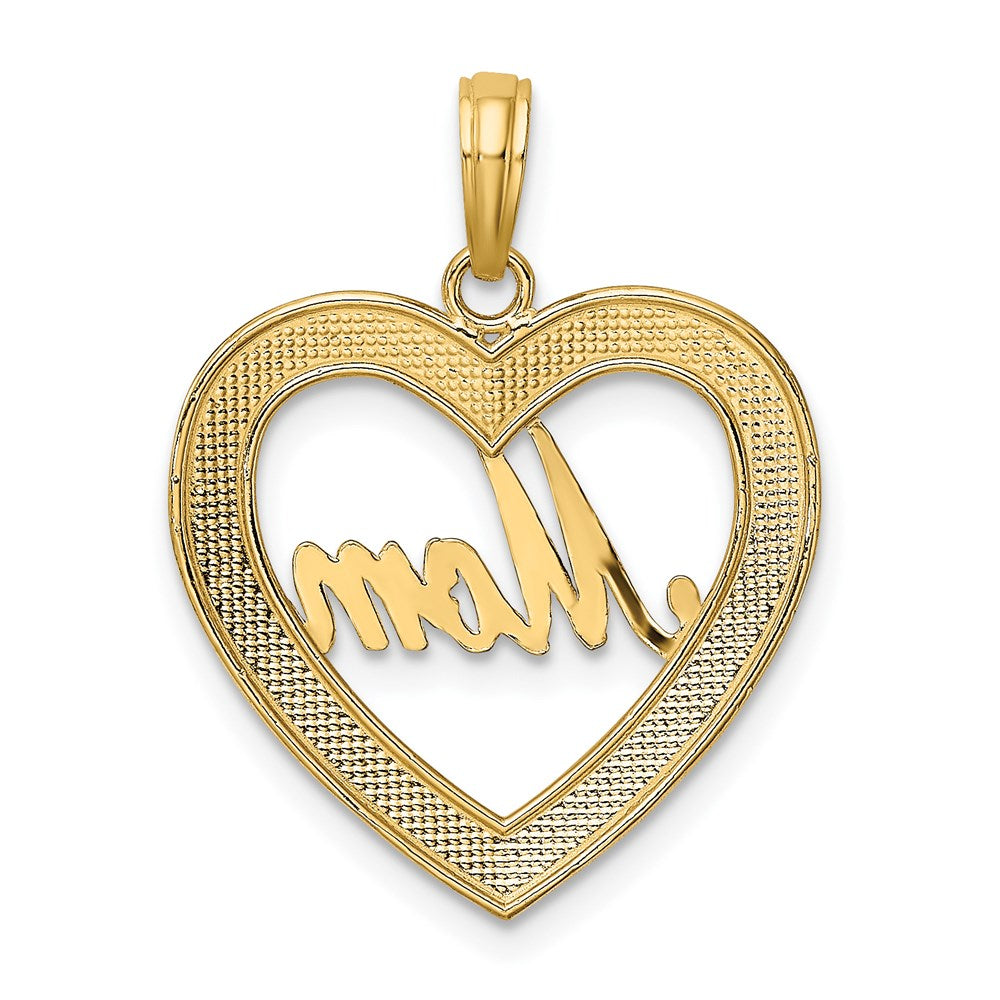 Gold Polished Mom Pendants