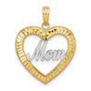 Gold Polished Mom Pendants