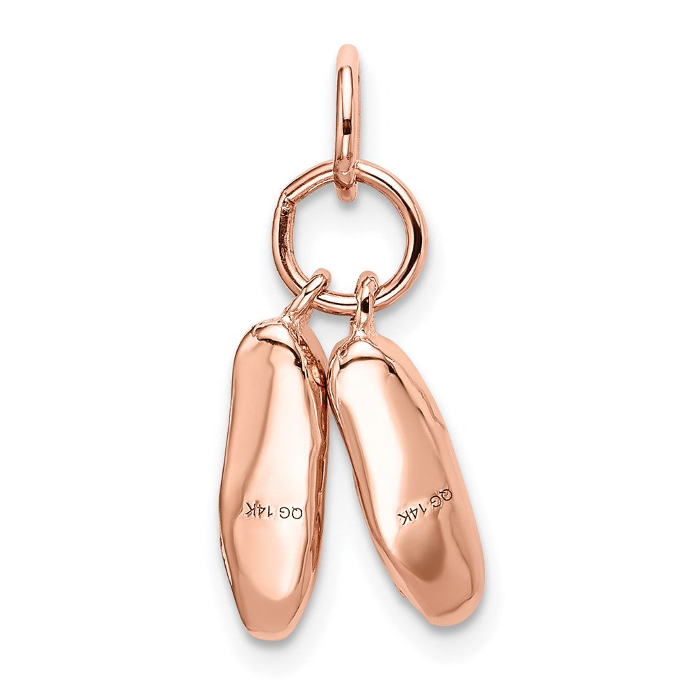 Gold Ballet Slippers Charm