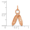 Gold Ballet Slippers Charm