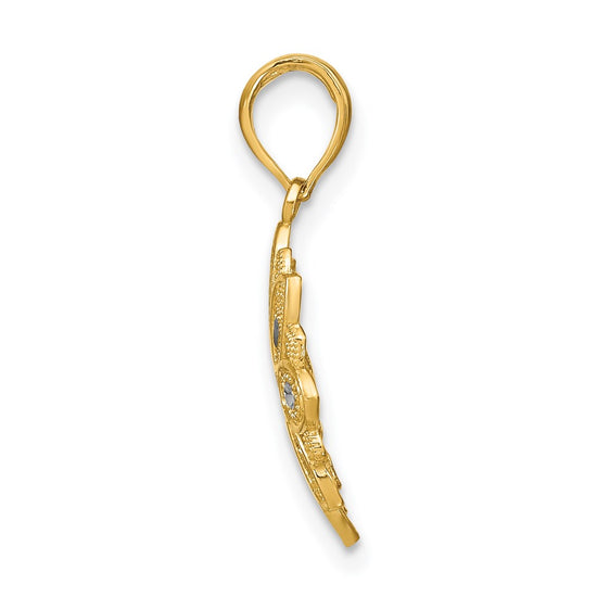 Gold Polished Filigree Pendants