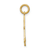 14K with White Rhodium Diamond-cut Chandelier Charm