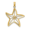 Gold Polished Starfish Pendants