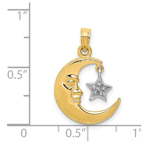 Gold Polished Celestial Pendants