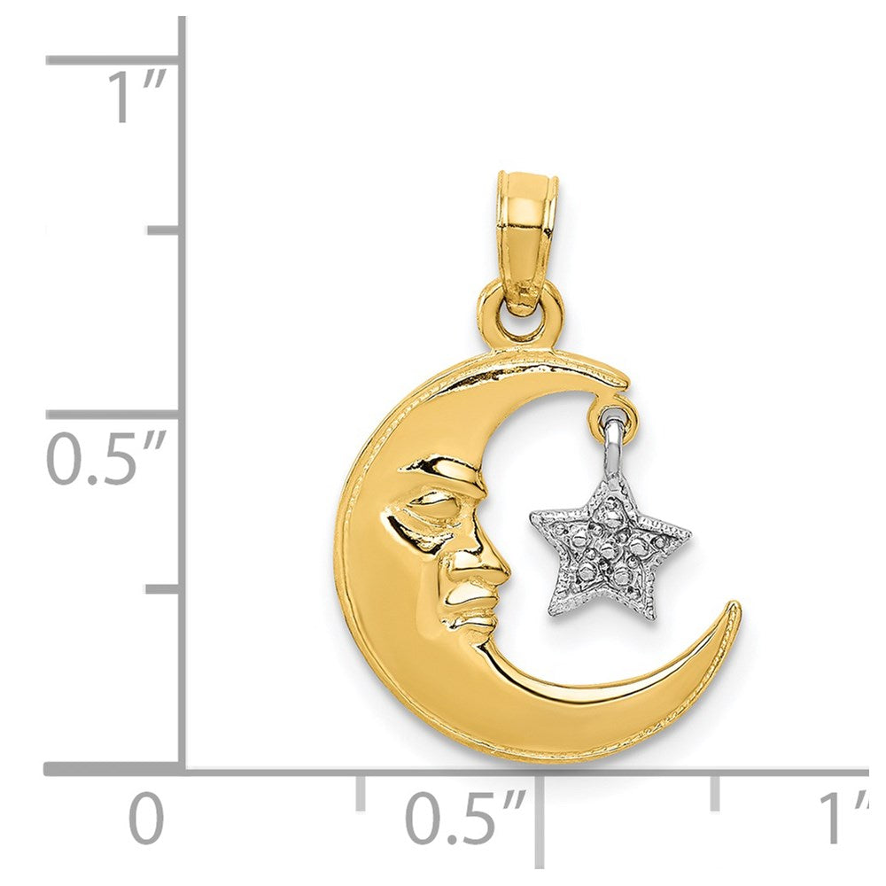 Gold Polished Celestial Pendants