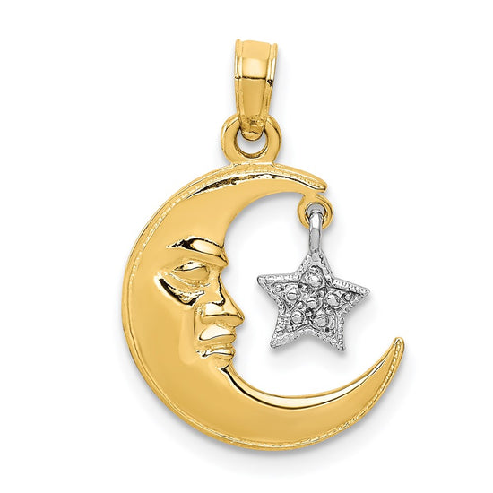 Gold Polished Celestial Pendants