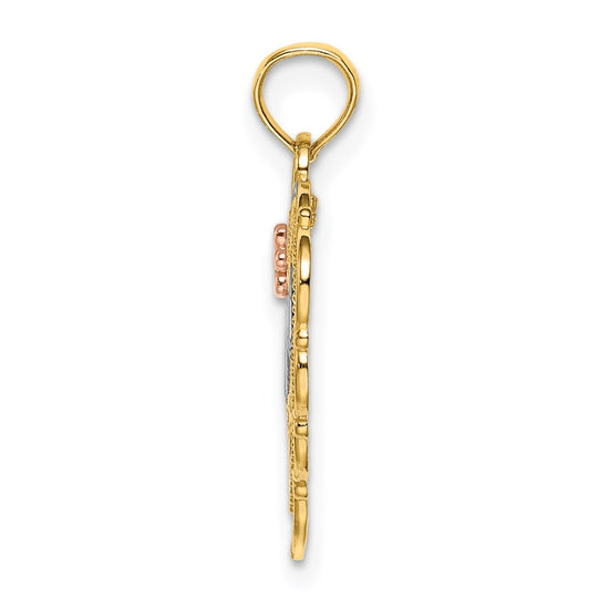 Gold Polished Mom Pendants